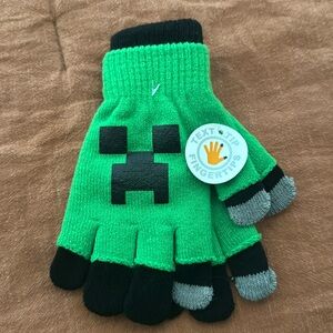 Minecraft youth gloves